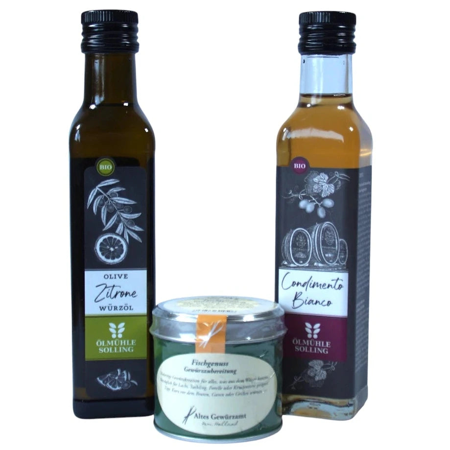 Premium Feinkost-Set Fischgenuss und Zitrone 3-teilig von RB-Genuss